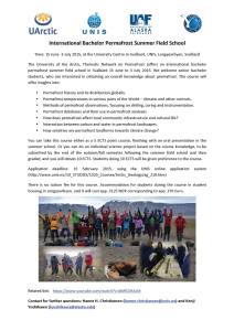 PERMAFROST SUMMER SCHOOL 2015
